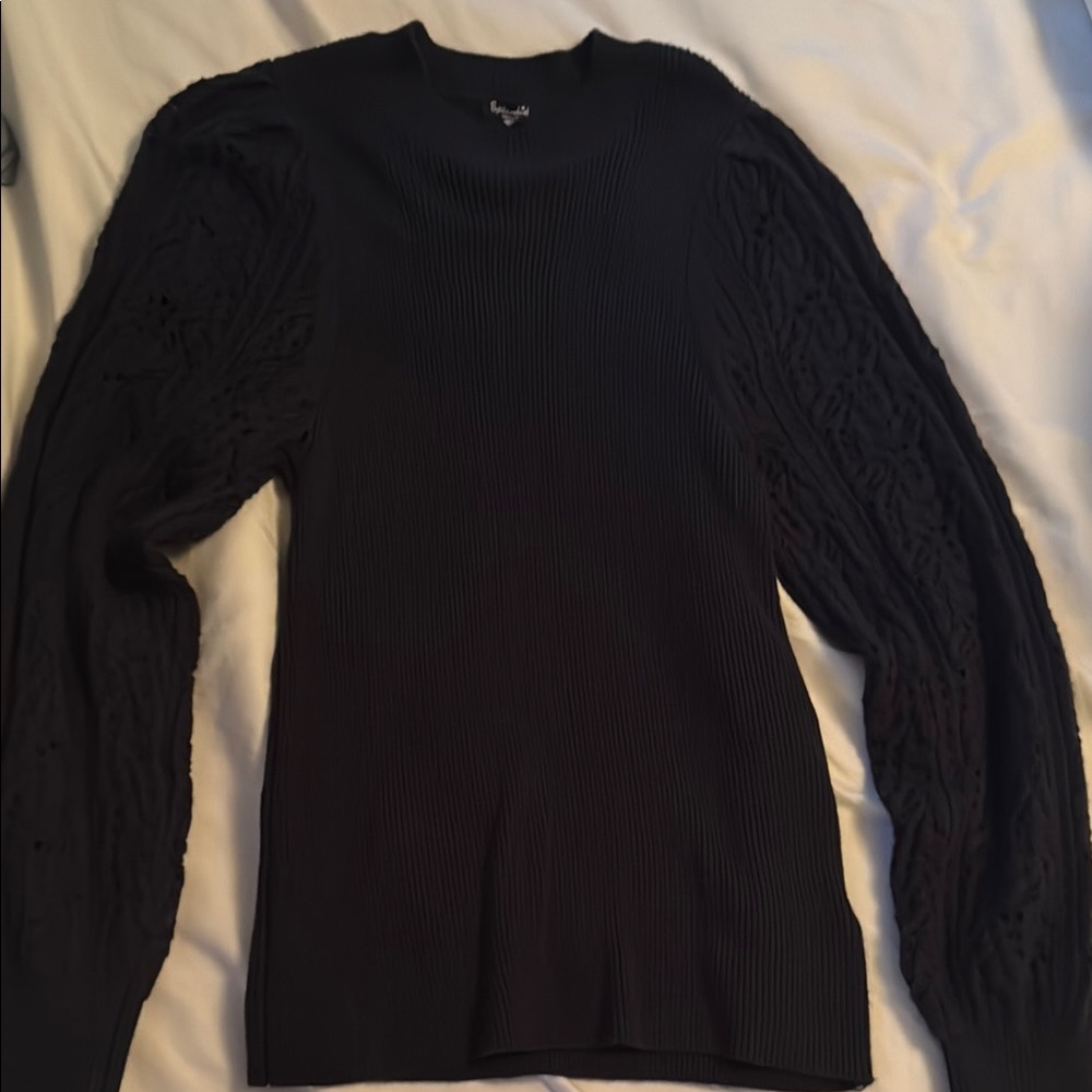 Splendid Navy Long Sleeve Sweater